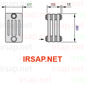 Радиатор IRSAP Tesi 50260/3 T14 CL 01